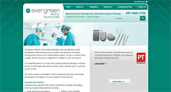 Desktop Screenshot of evergreenmedtech.com