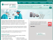 Tablet Screenshot of evergreenmedtech.com